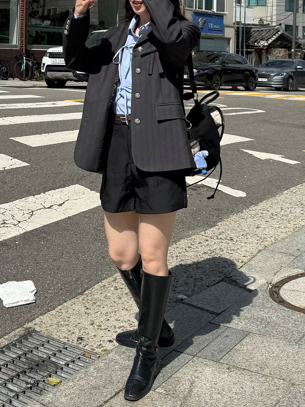ベルト付ハイウエストショートパンツ | 詳細画像9