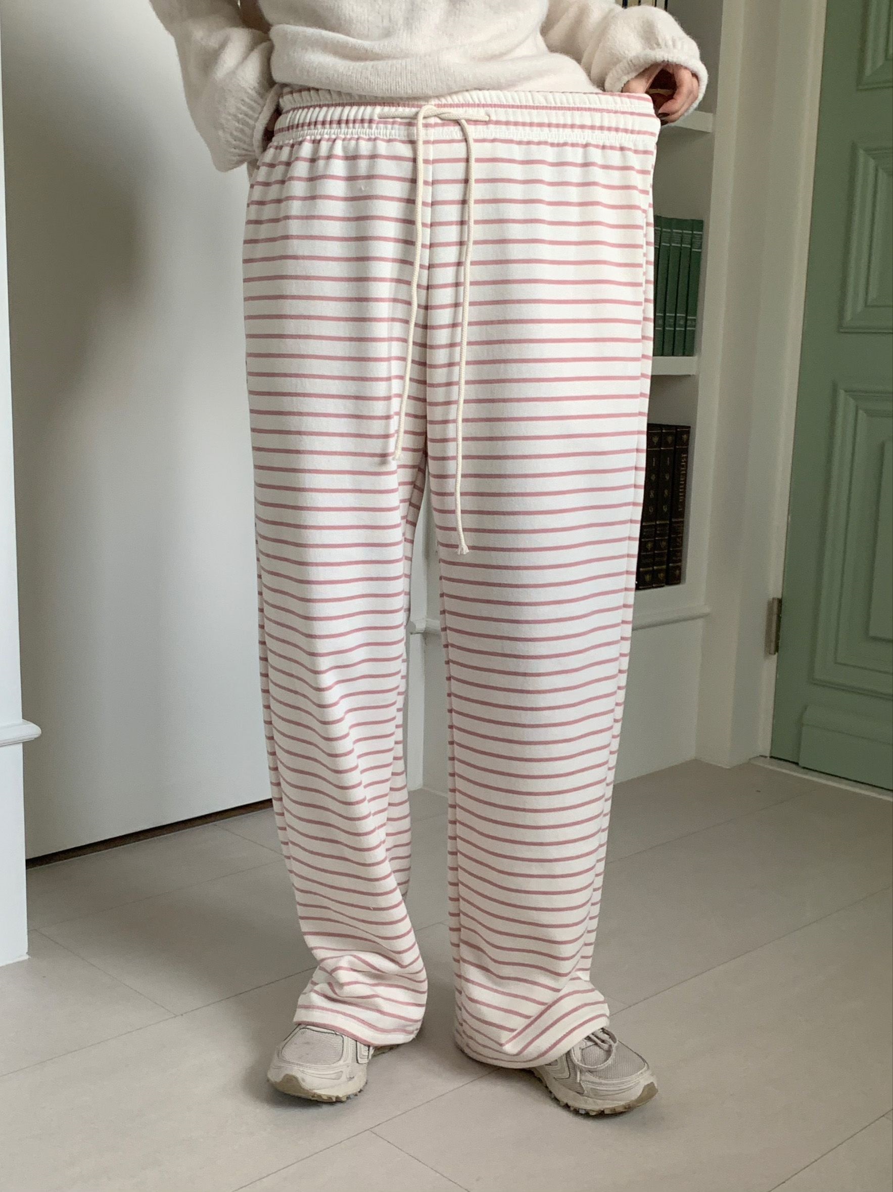 裏起毛イージーボーダーワイドパンツ | 詳細画像6