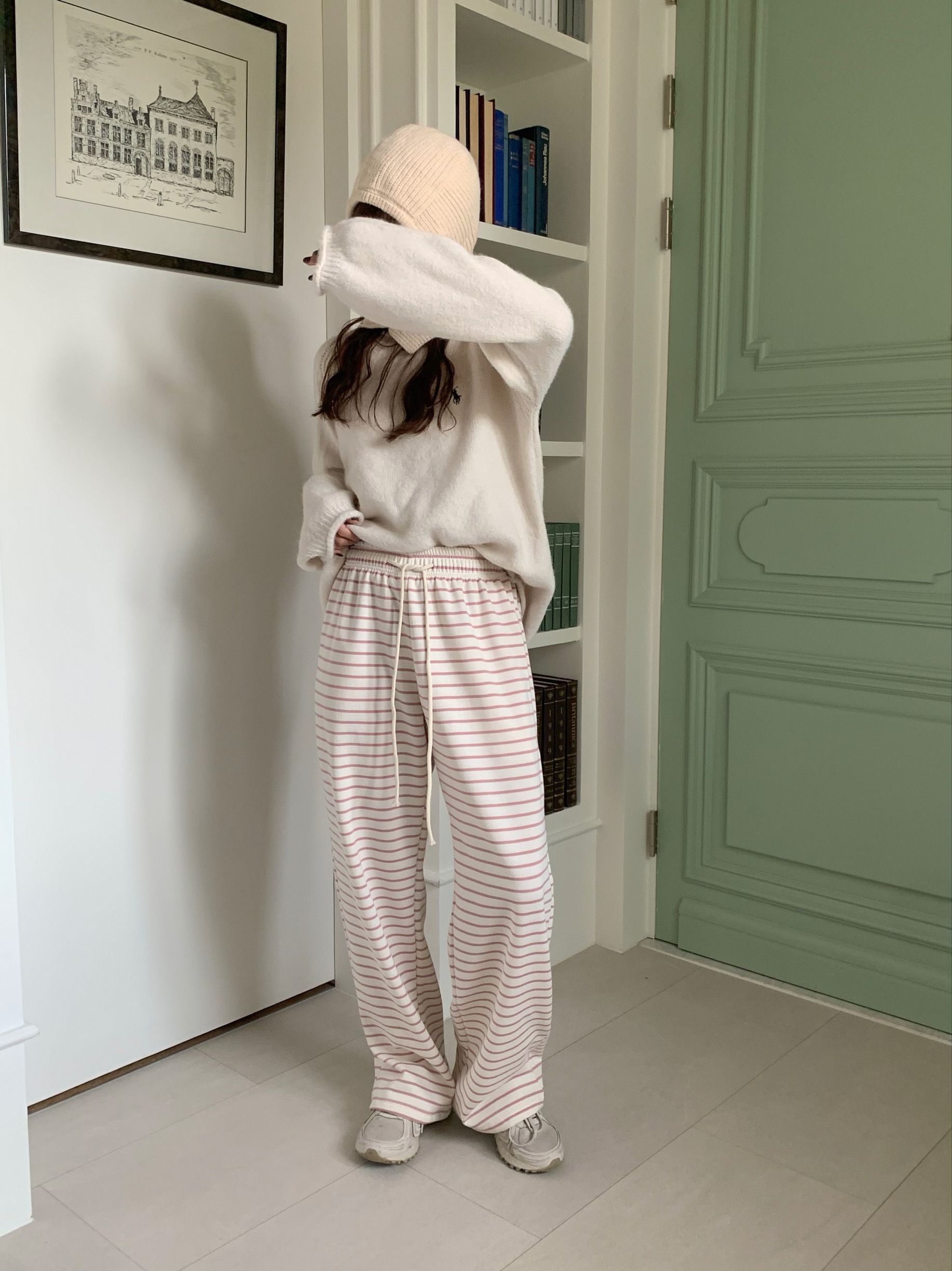 裏起毛イージーボーダーワイドパンツ | 詳細画像16