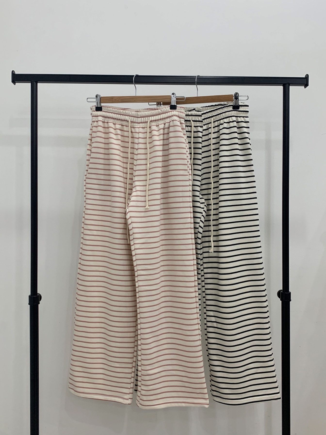 裏起毛イージーボーダーワイドパンツ | 詳細画像2