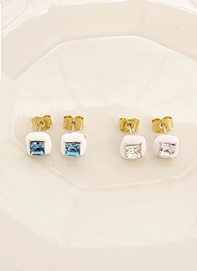 スクエアキュービックミニピアス | 詳細画像1