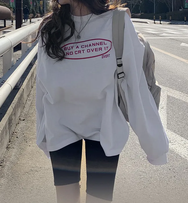 CHANNELロゴスリットボクシーTシャツ | 詳細画像1