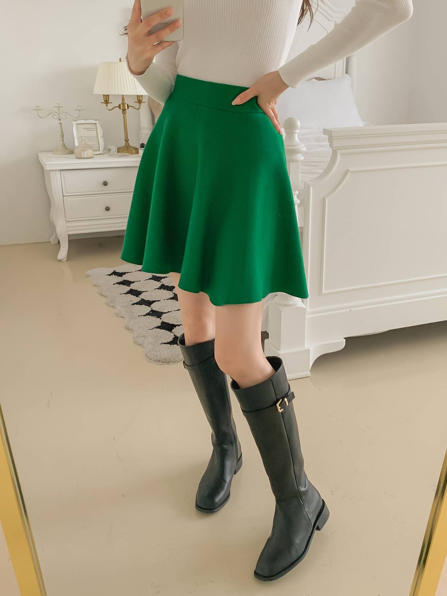 【完売必至】SELF PORTRAIT ニット装飾ミニスカート フレアニットミニスカート | レディースファッション通販 - DHOLIC