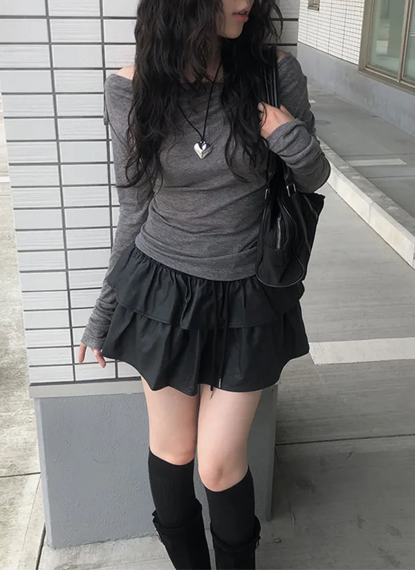 ストラップオフショルTシャツ | anyonemore | 詳細画像1