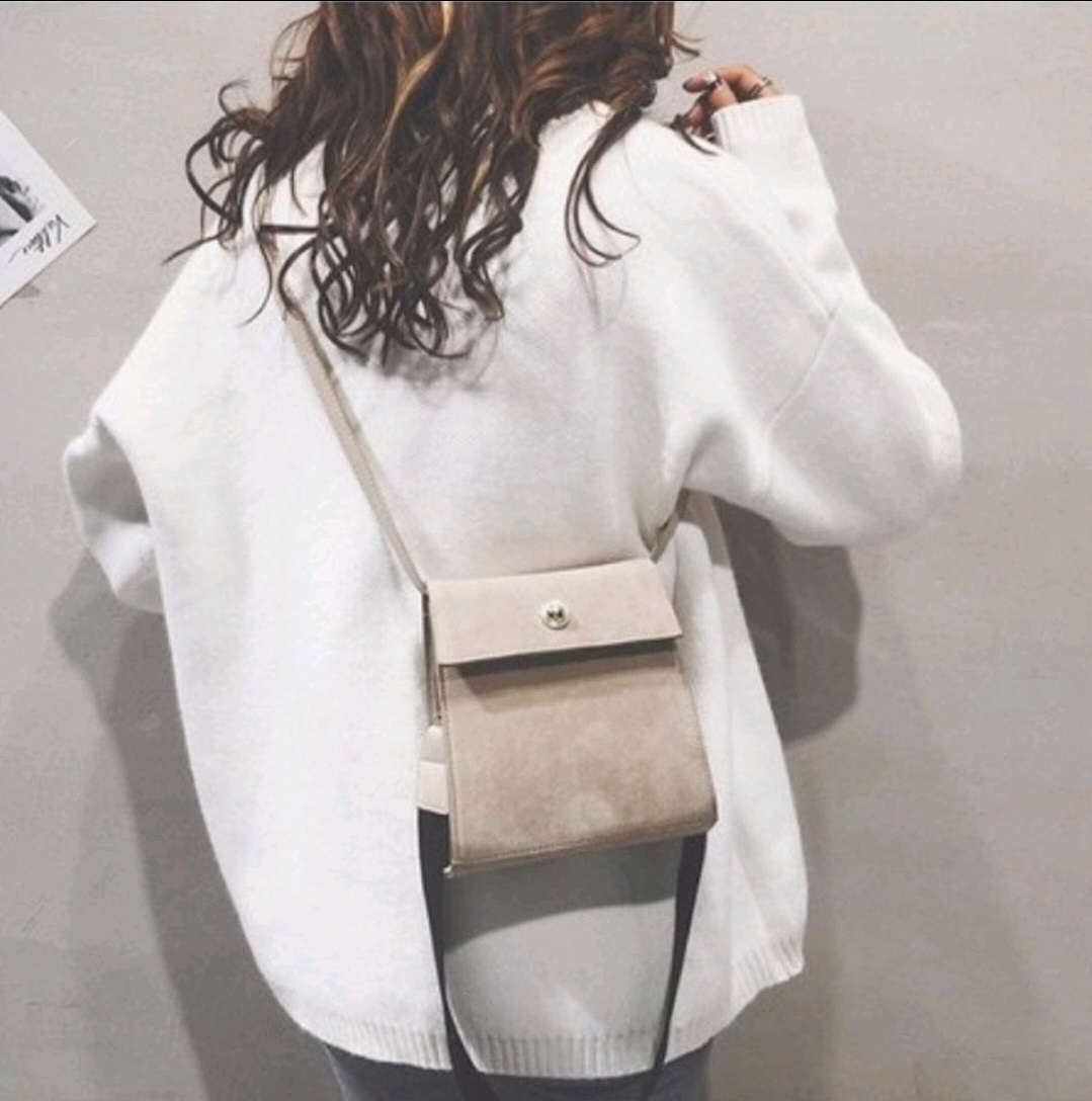 ゴールドボタンフラップスクエアショルダーバッグ | 詳細画像2