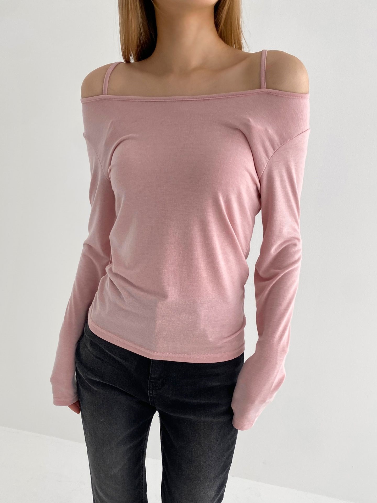 ストラップオフショルダーTシャツ | 詳細画像2
