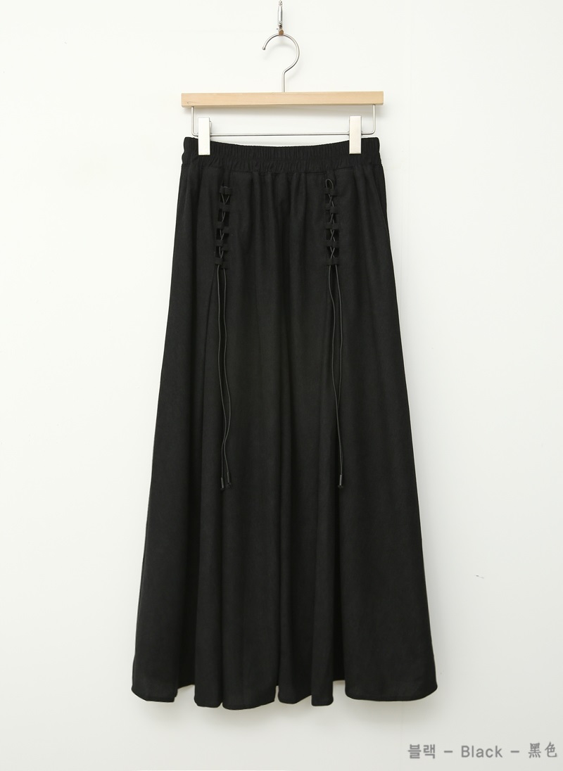 コードレースアップコーデュロイフレアスカート | 詳細画像15