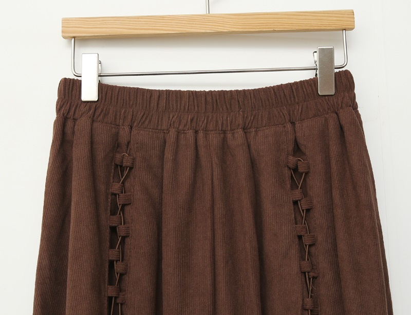 コードレースアップコーデュロイフレアスカート | 詳細画像16
