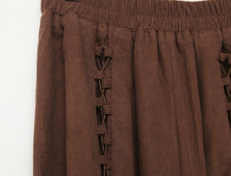コードレースアップコーデュロイフレアスカート | 詳細画像19