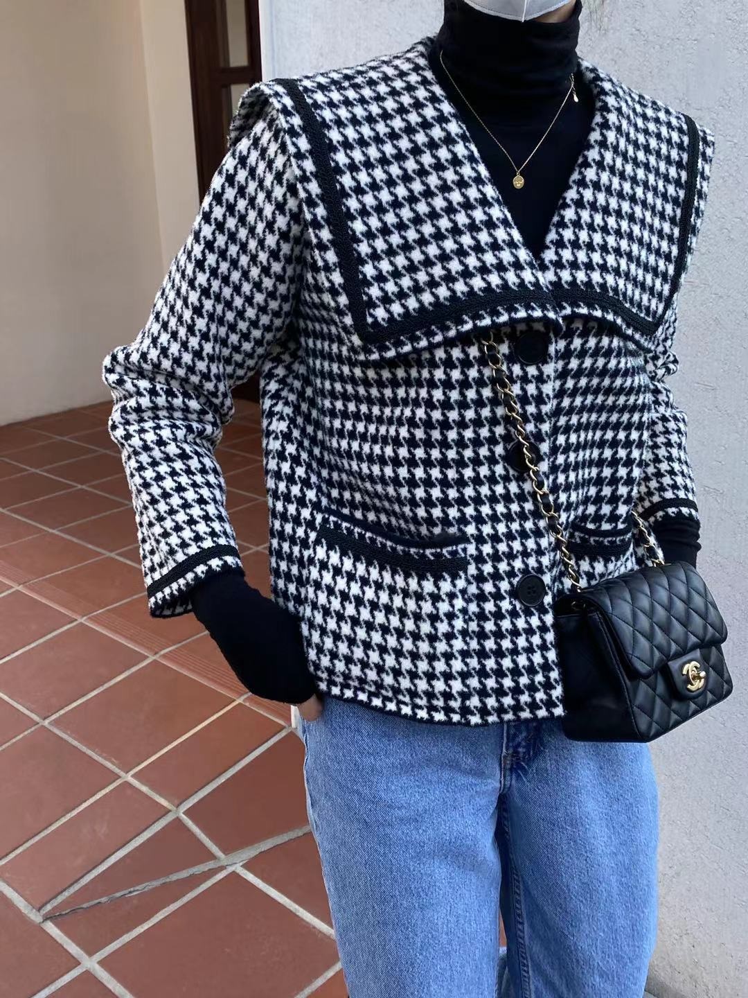 ME COUTURE（ミークチュール）の「ハウンドトゥースセーラー