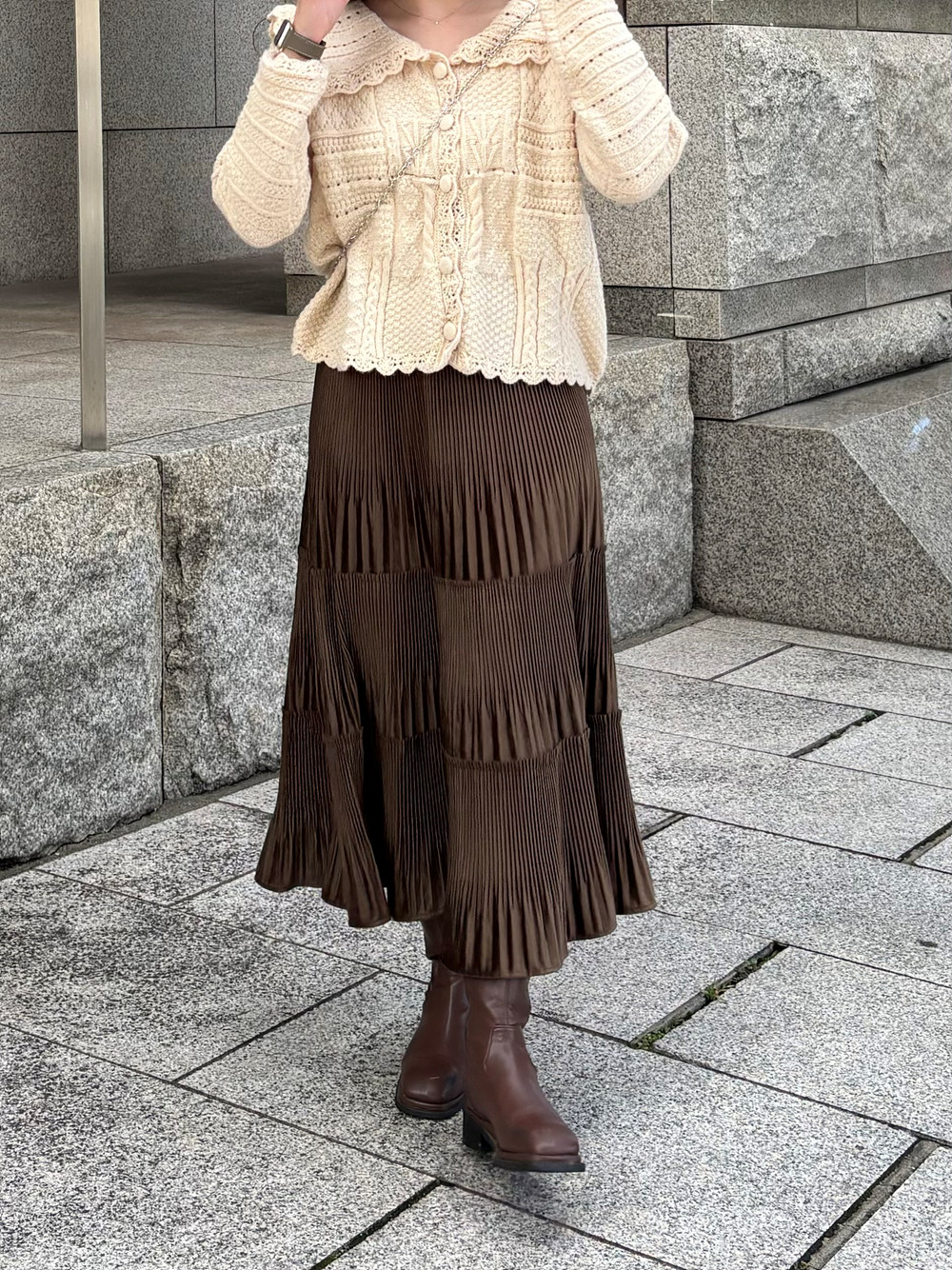 *再入荷*セーラーカラーパンチングニットカーディガン | 詳細画像7