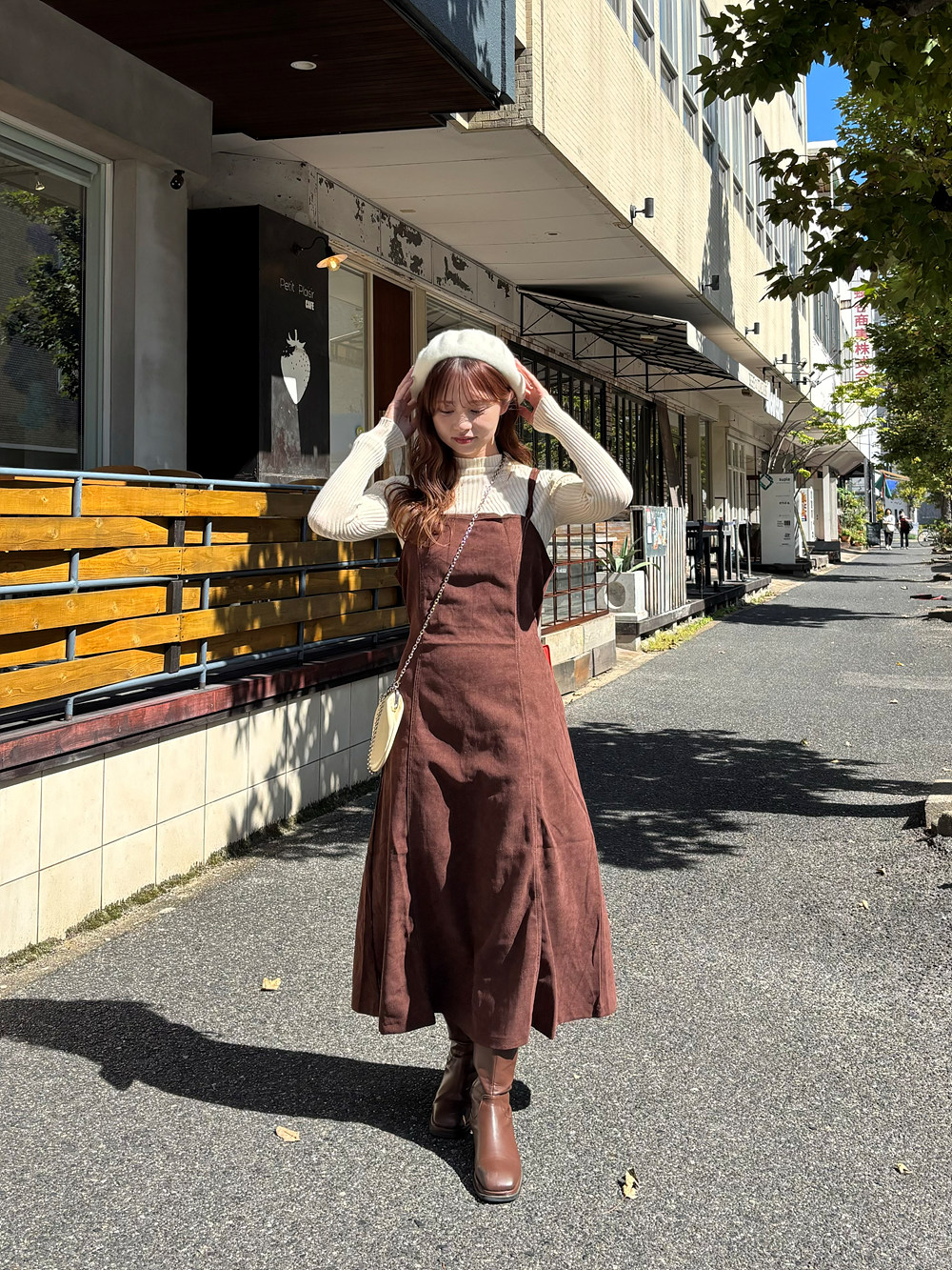 ラクーン混リブハーフネックニット | 詳細画像9