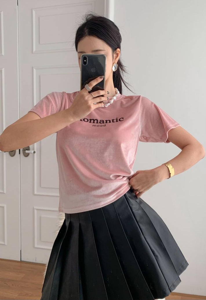 Romanticロゴベロア半袖Tシャツ | 詳細画像2