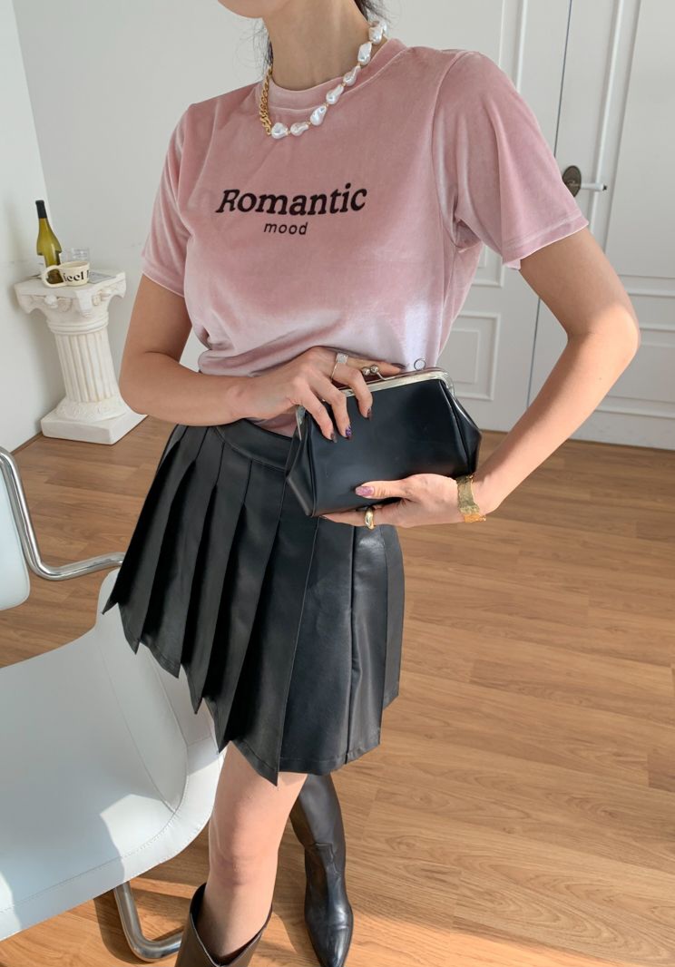Romanticロゴベロア半袖Tシャツ | 詳細画像3