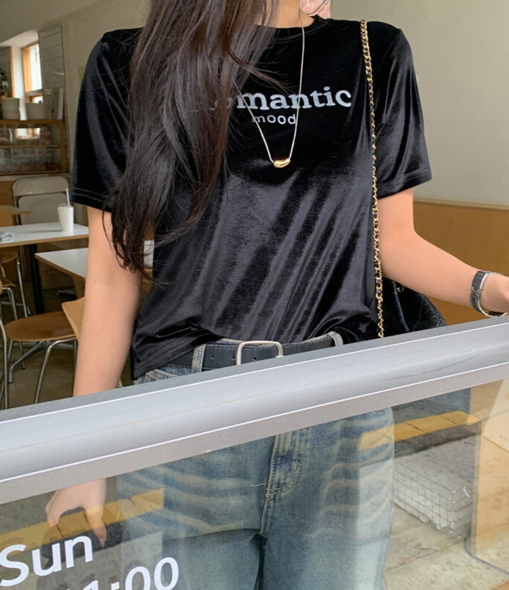Romanticロゴベロア半袖Tシャツ | 詳細画像13