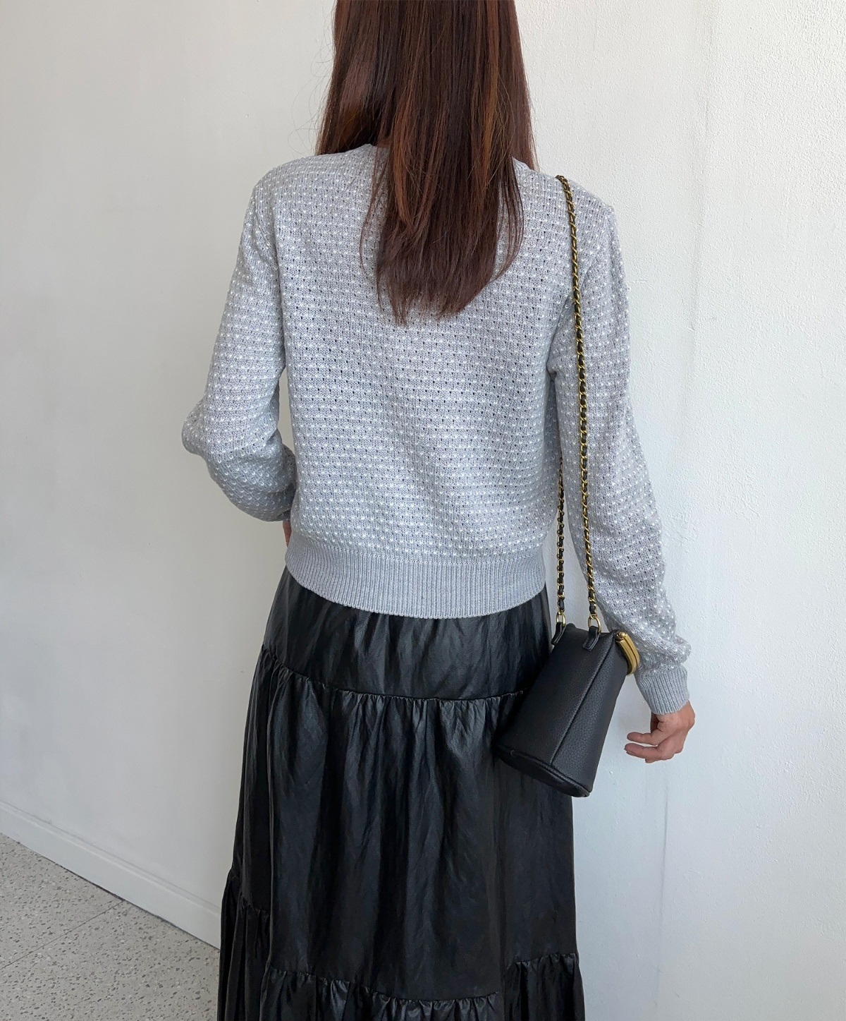 ドットパンチングラウンドネックニット | 詳細画像10