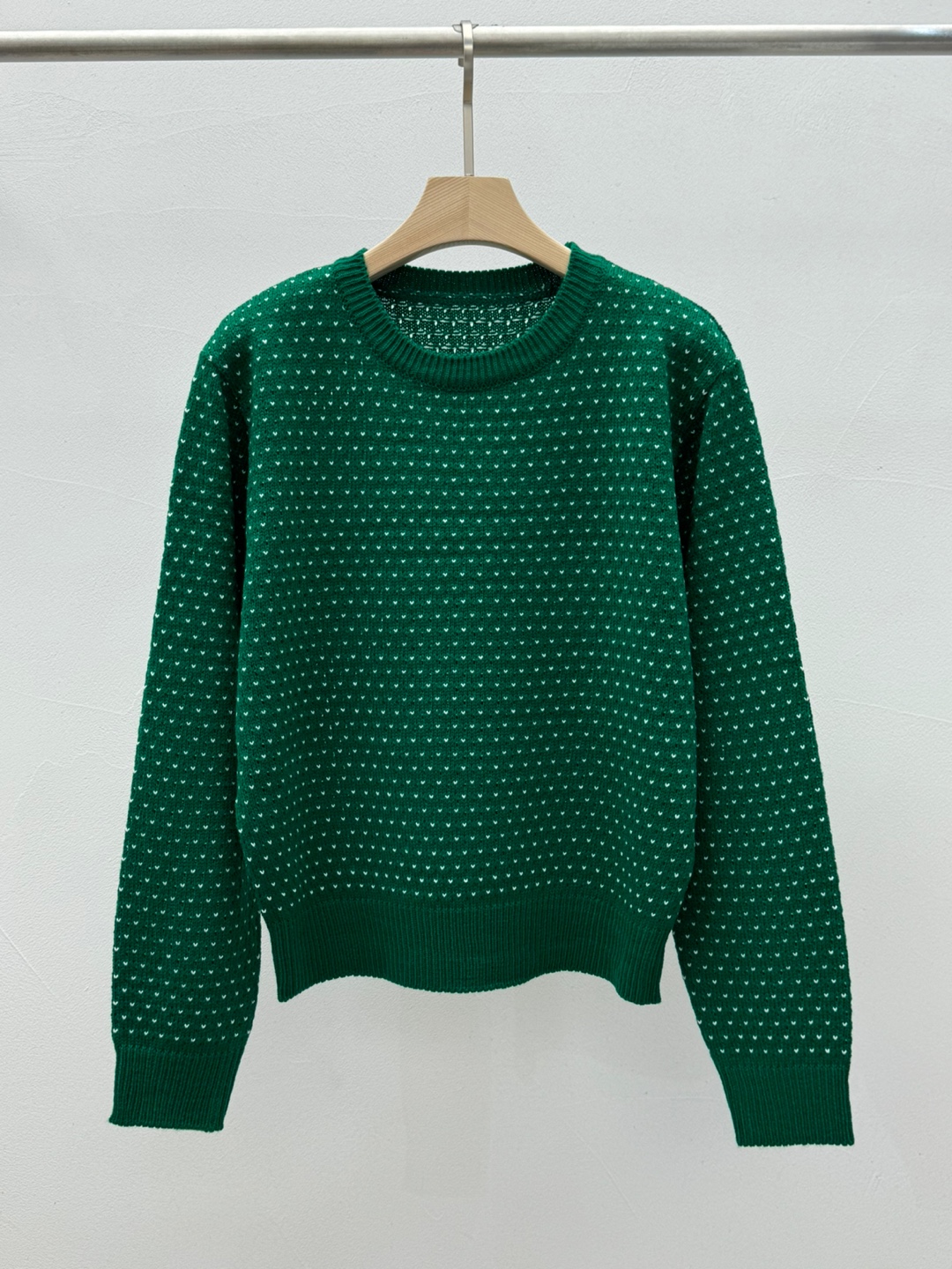 ドットパンチングラウンドネックニット | 詳細画像13