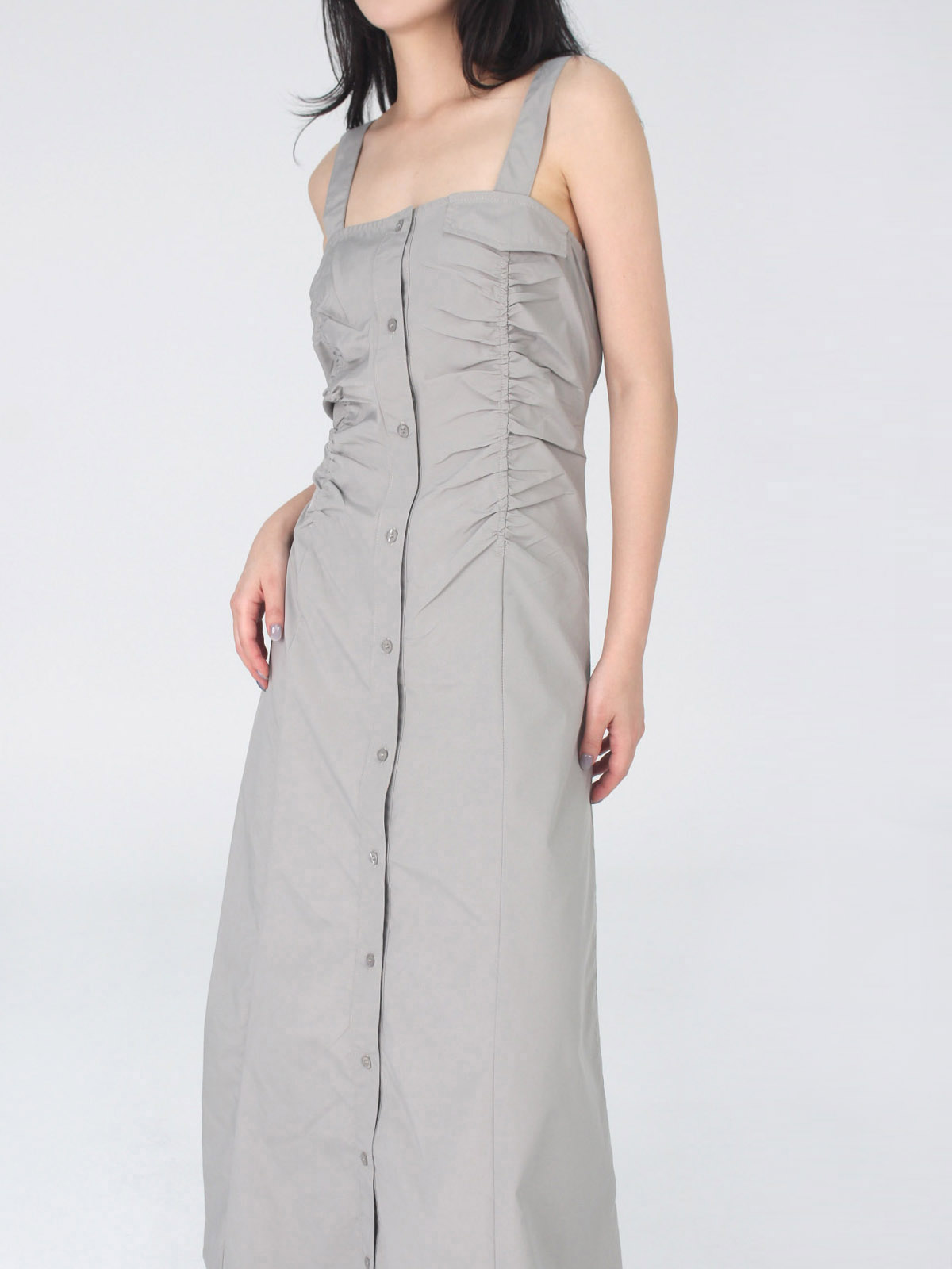 シャーリングフラップノースリワンピース | 詳細画像4