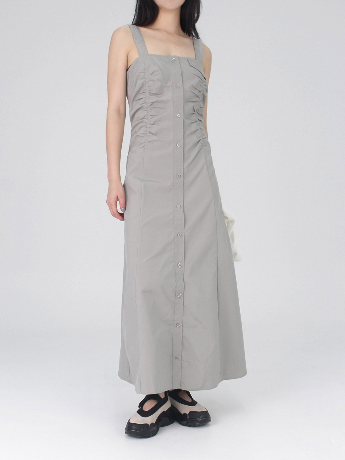 シャーリングフラップノースリワンピース | 詳細画像11