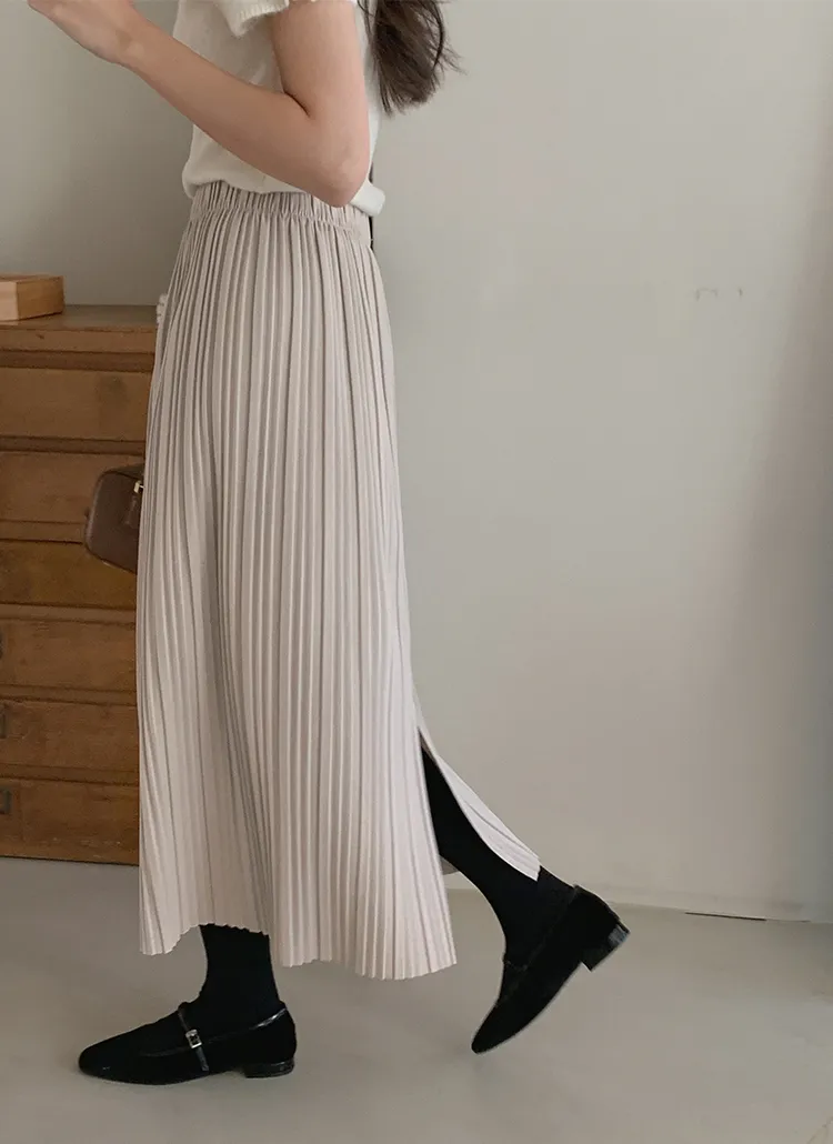 ウエストゴムプリーツスカート | cherrykoko | 詳細画像1