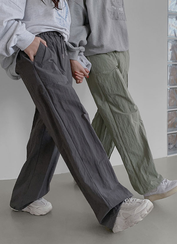 2WAYドロストタックナイロンパンツ | レディースファッション通販 - DHOLIC