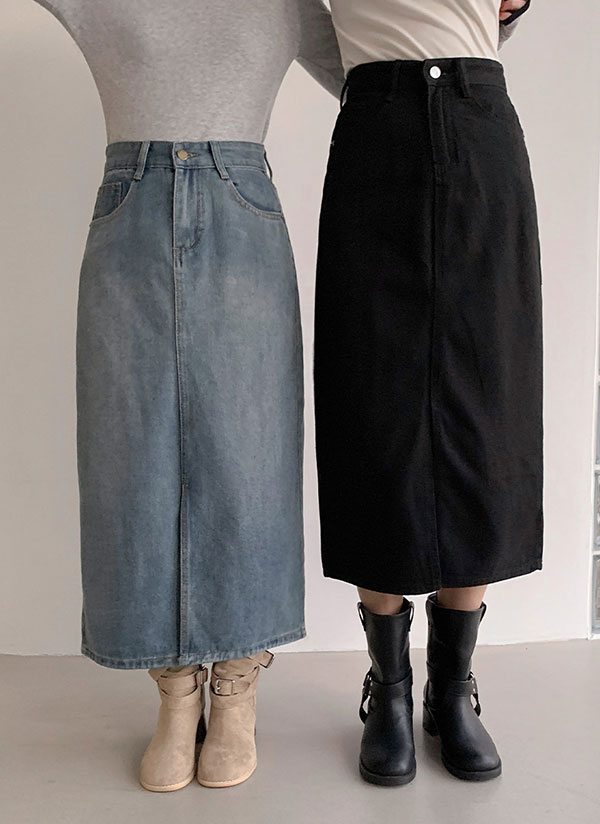 【SinceThen】Hライン デニムスカート ロング レディース 春服 Hラインロングデニムスカート | レディースファッション通販