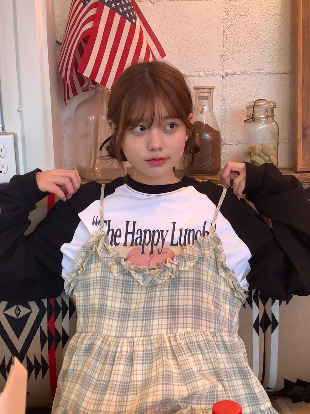 ギンガムチェックティアードキャミワンピース | 詳細画像3