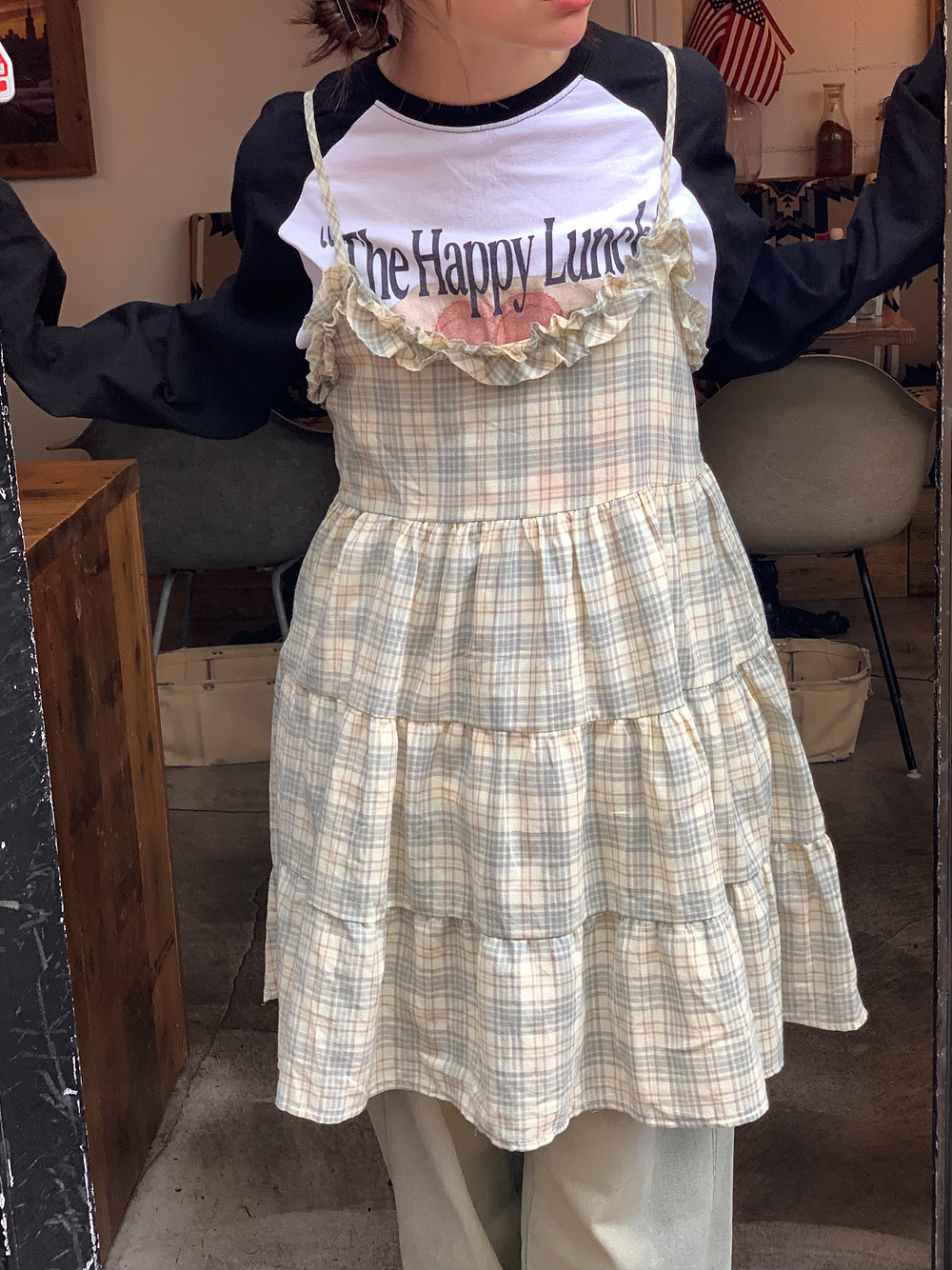 ギンガムチェックティアードキャミワンピース | 詳細画像9