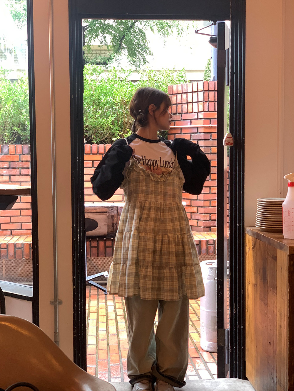 ギンガムチェックティアードキャミワンピース | 詳細画像10