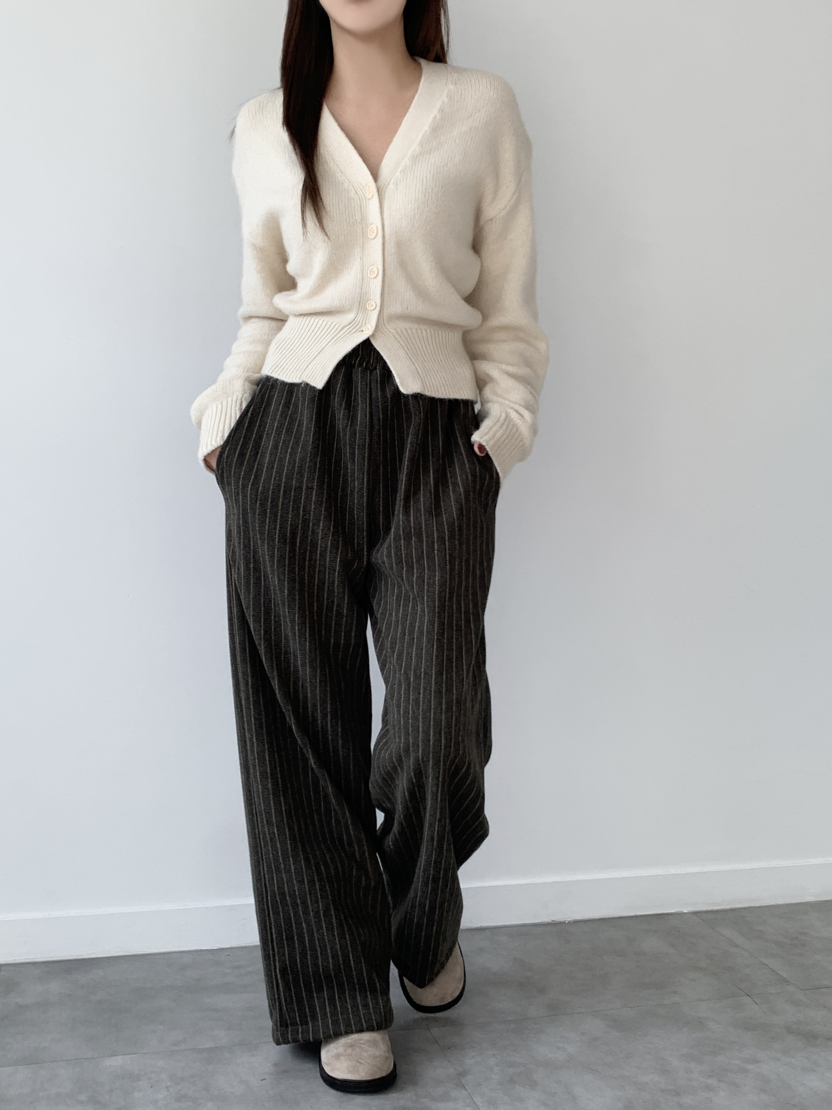 ウールライクストライプイージーパンツ | 詳細画像8