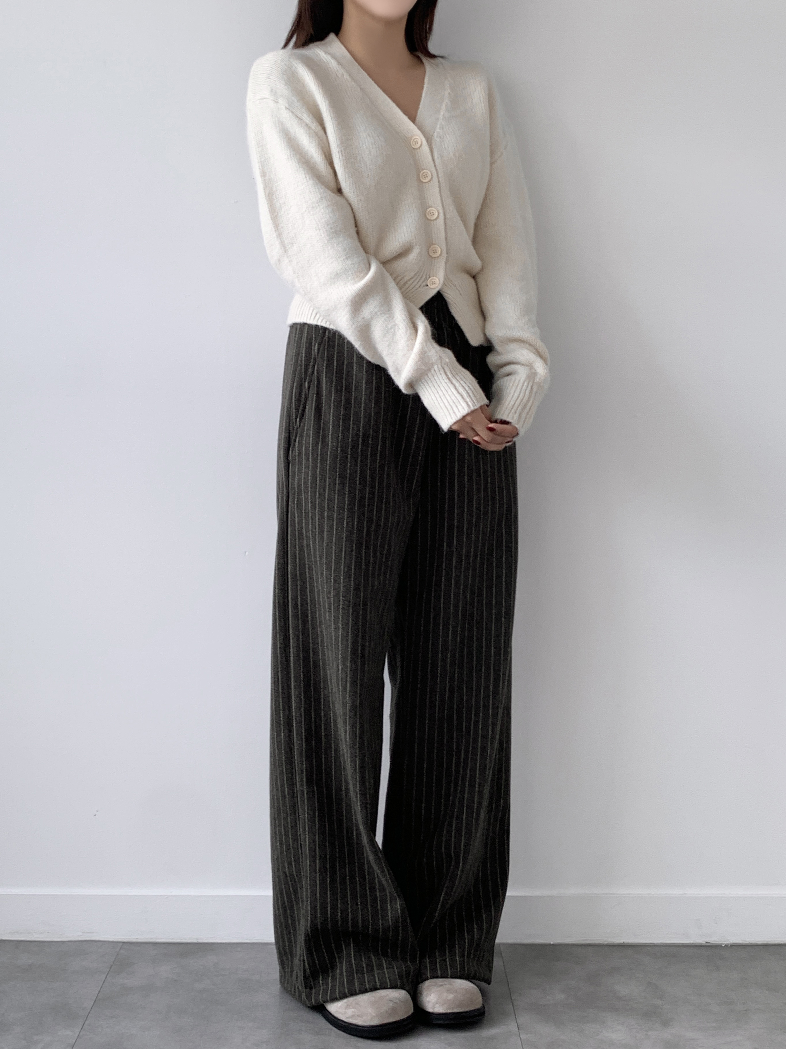 ウールライクストライプイージーパンツ | 詳細画像9