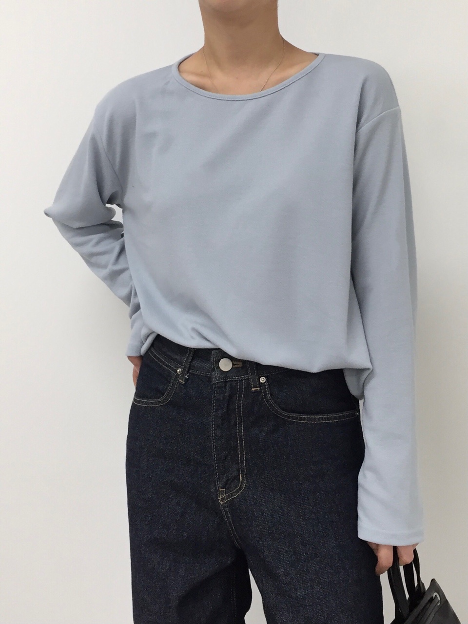 ラウンドネック長袖Tシャツ | 詳細画像12