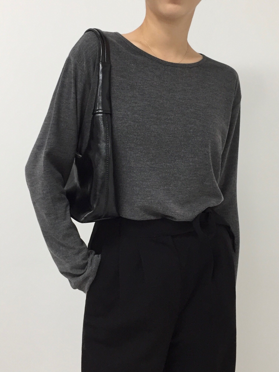 ラウンドネック長袖Tシャツ | 詳細画像19