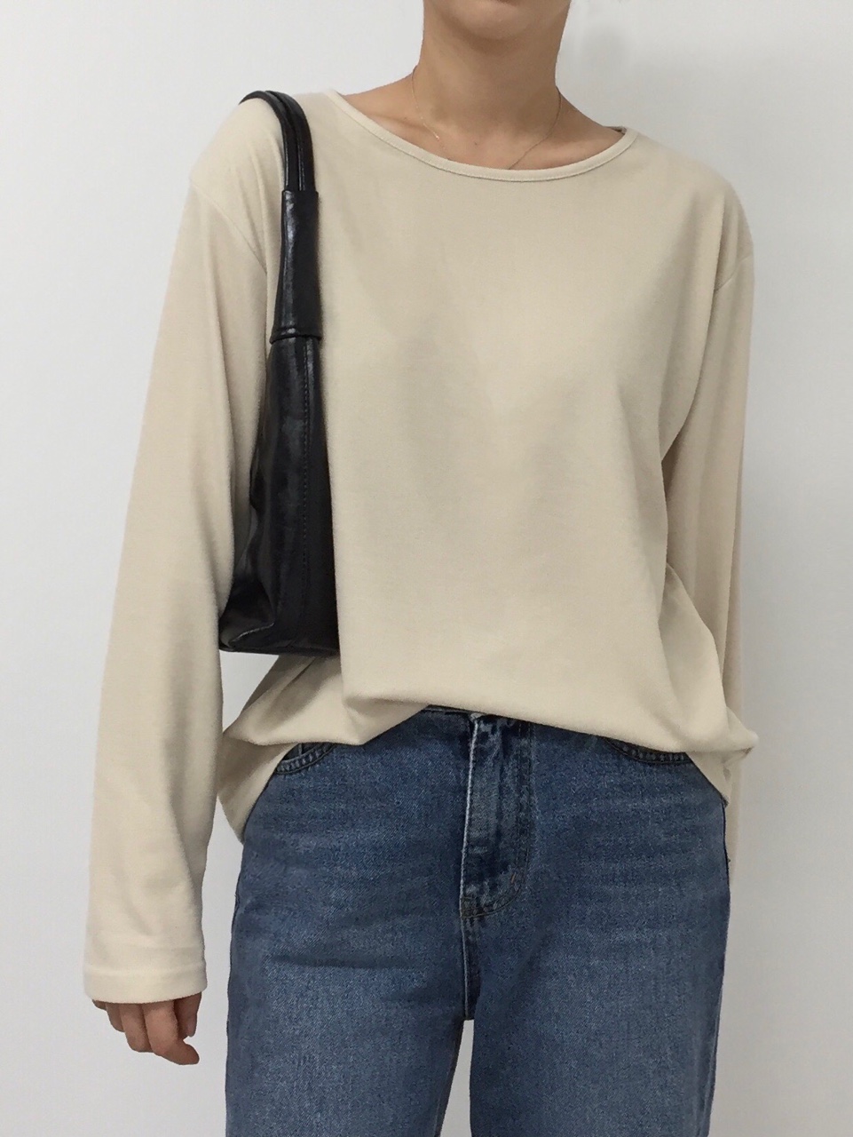 ラウンドネック長袖Tシャツ | 詳細画像14