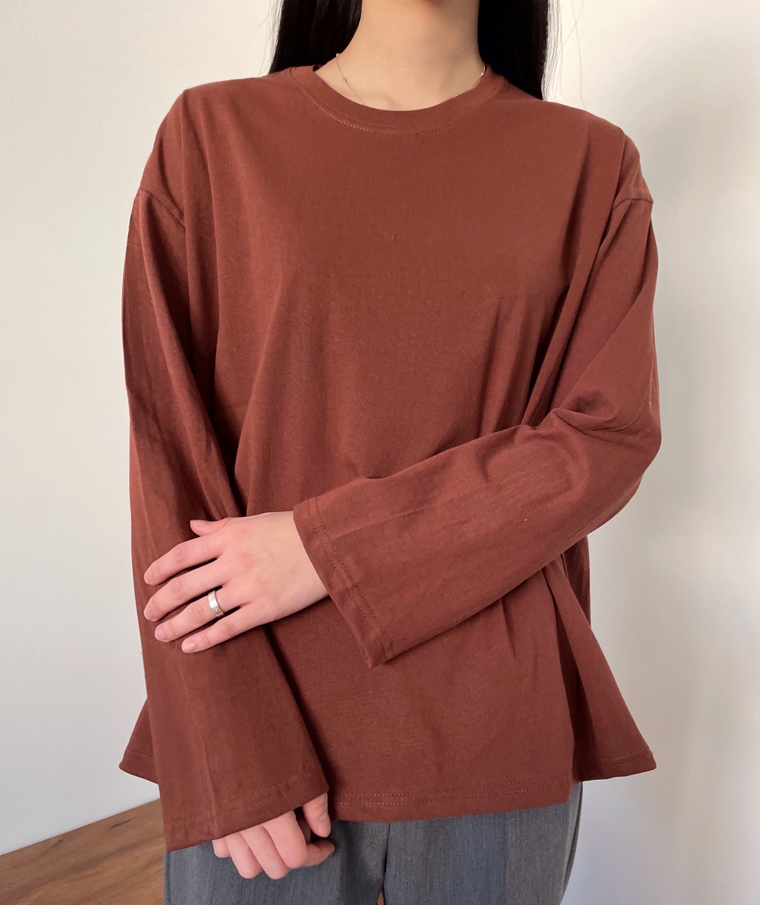 ラウンドネックルーズTシャツ | 詳細画像17
