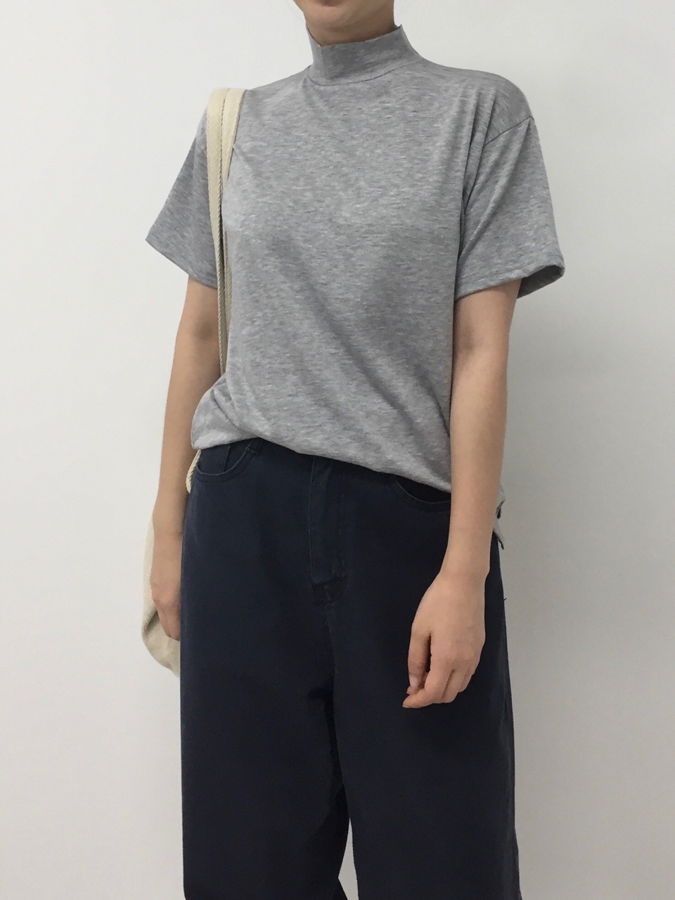 ハーフネック半袖Tシャツ | 詳細画像9