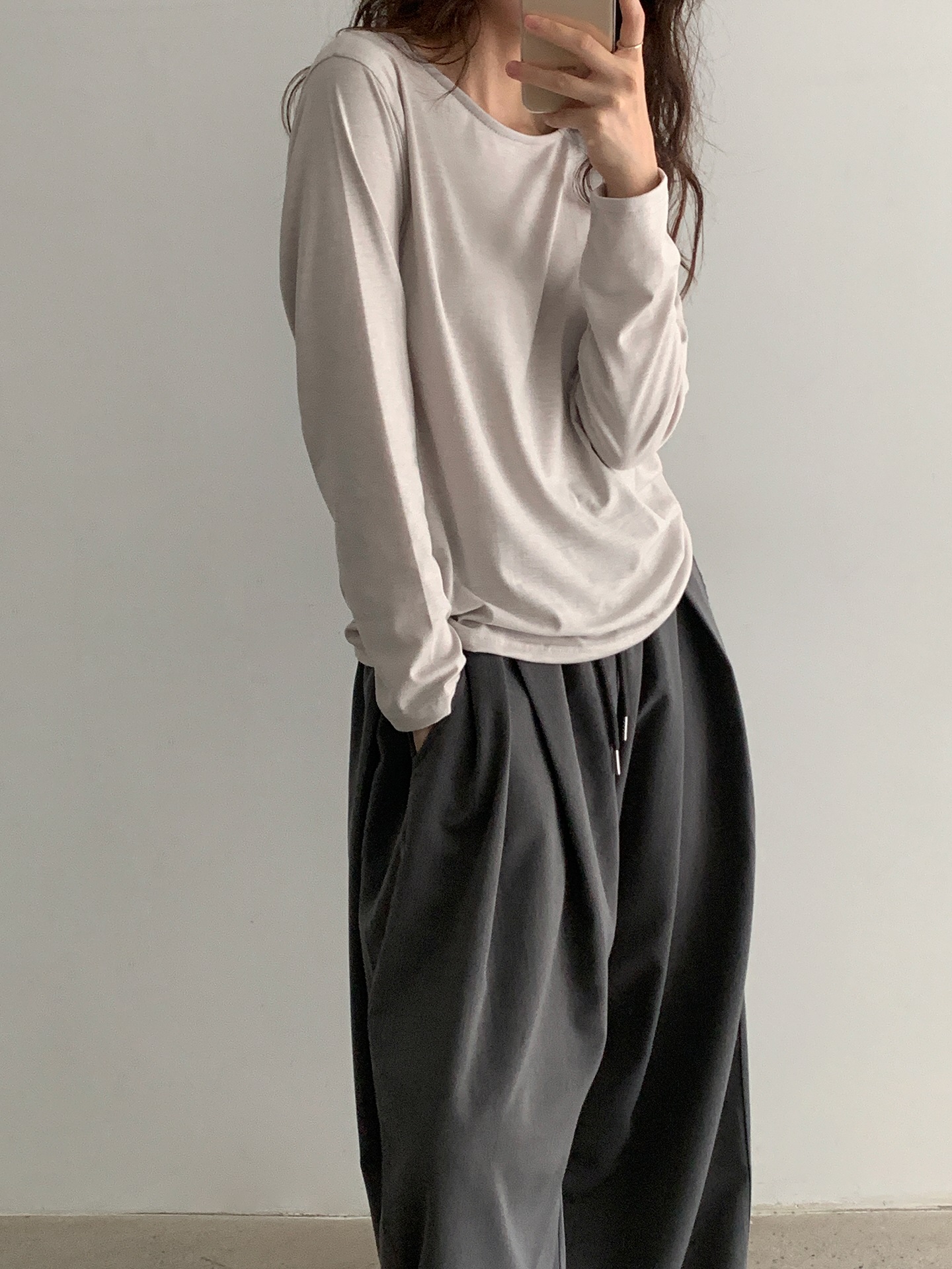 15COLORSラウンドネック長袖Tシャツ | 詳細画像15