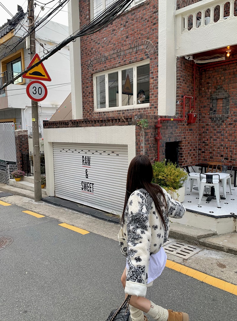 中綿裏地ペイズリーボアジャケット | 詳細画像9