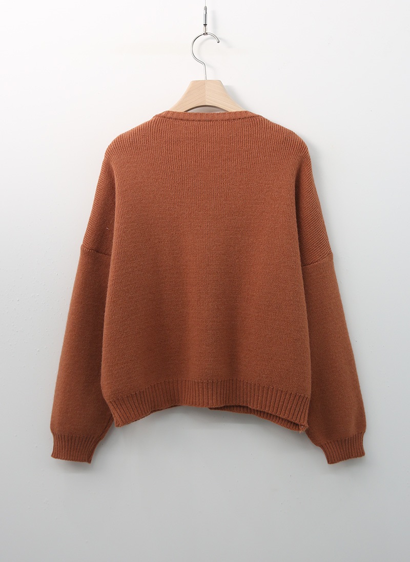 パール調ボタンケーブルポケットカーディガン | 詳細画像14