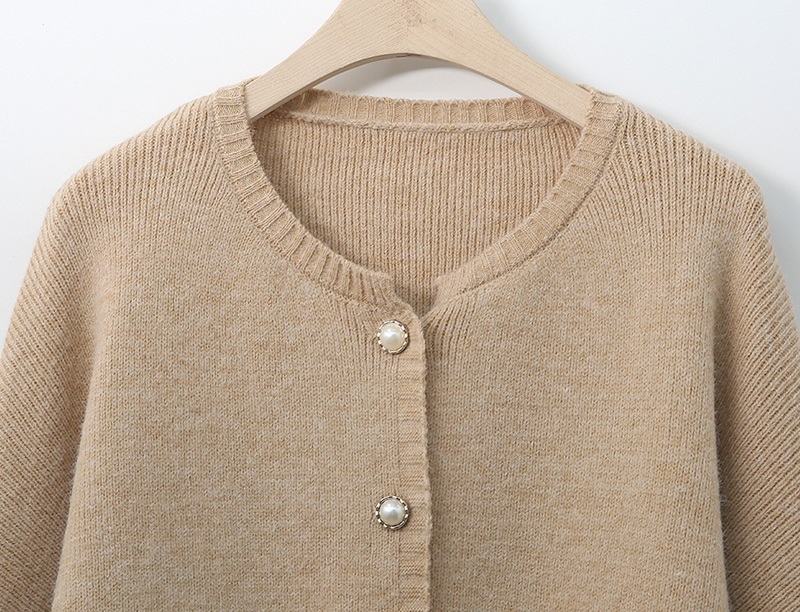 パール調ボタンケーブルポケットカーディガン | 詳細画像15