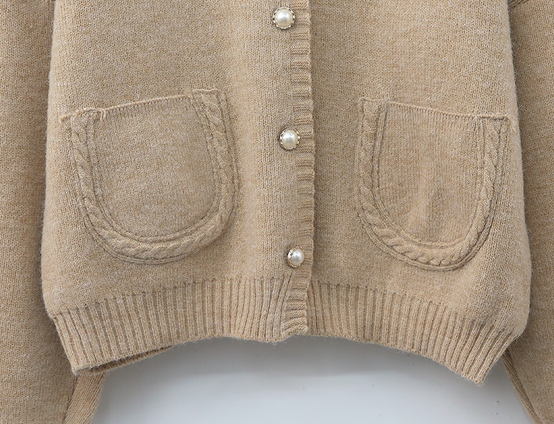 パール調ボタンケーブルポケットカーディガン | 詳細画像16