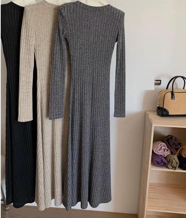 ボレロネックリブAラインワンピース | 詳細画像14