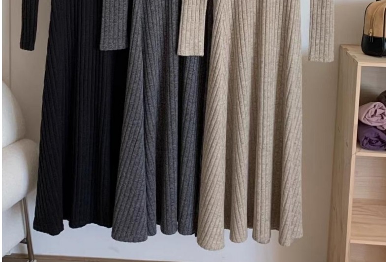 ボレロネックリブAラインワンピース | 詳細画像15