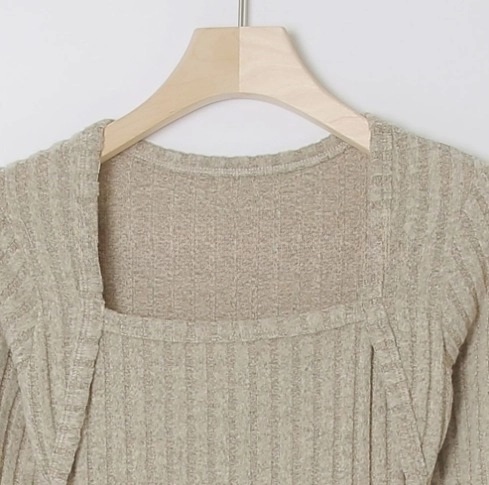 ボレロネックリブAラインワンピース | 詳細画像17