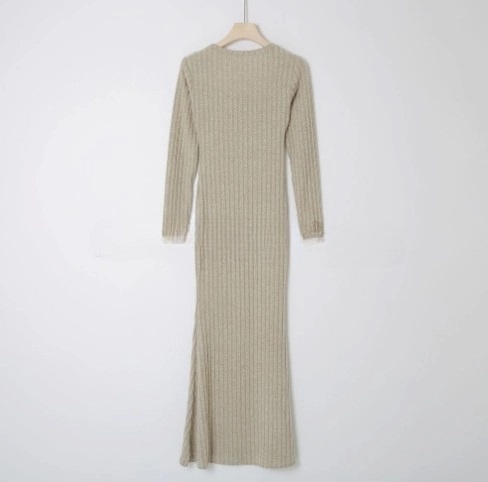 ボレロネックリブAラインワンピース | 詳細画像19