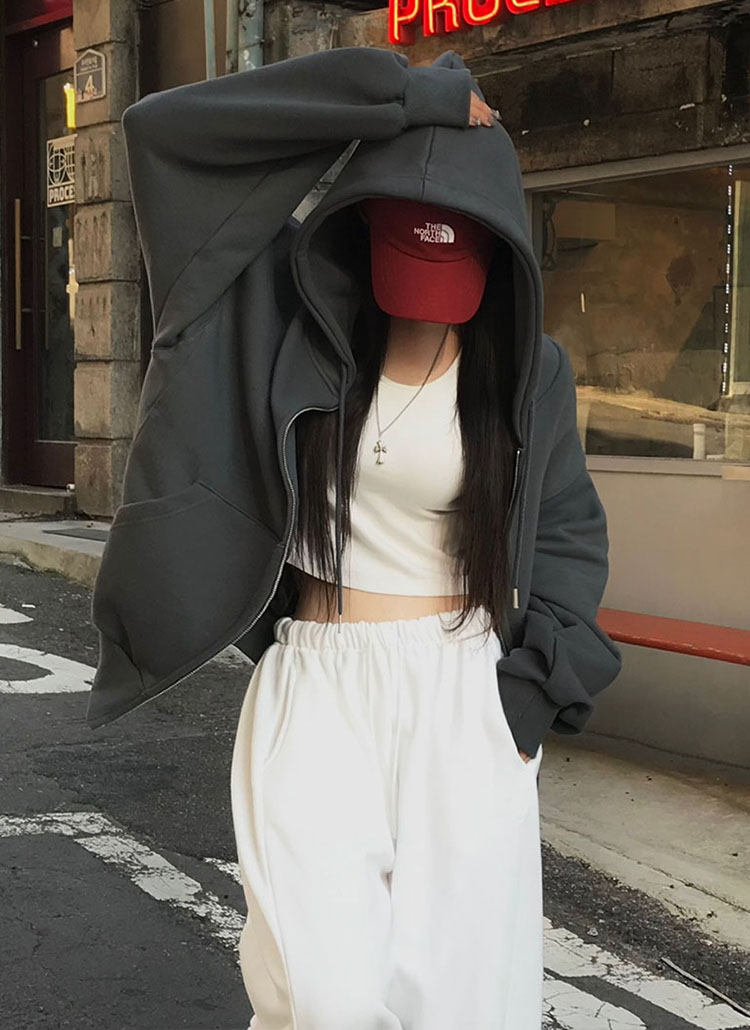 beidelli made]ルーズダブルジップパーカー | レディースファッション