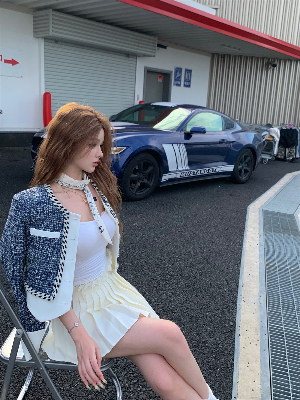 ビジューボタン配色ツイードジャケット | 詳細画像6