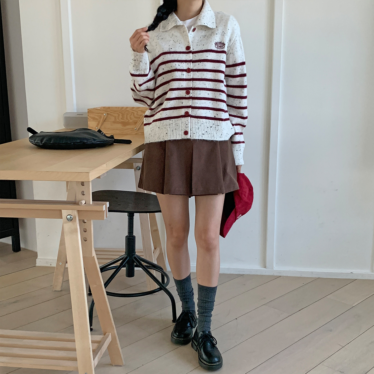 コーデュロイボックスプリーツショートパンツ | 詳細画像8
