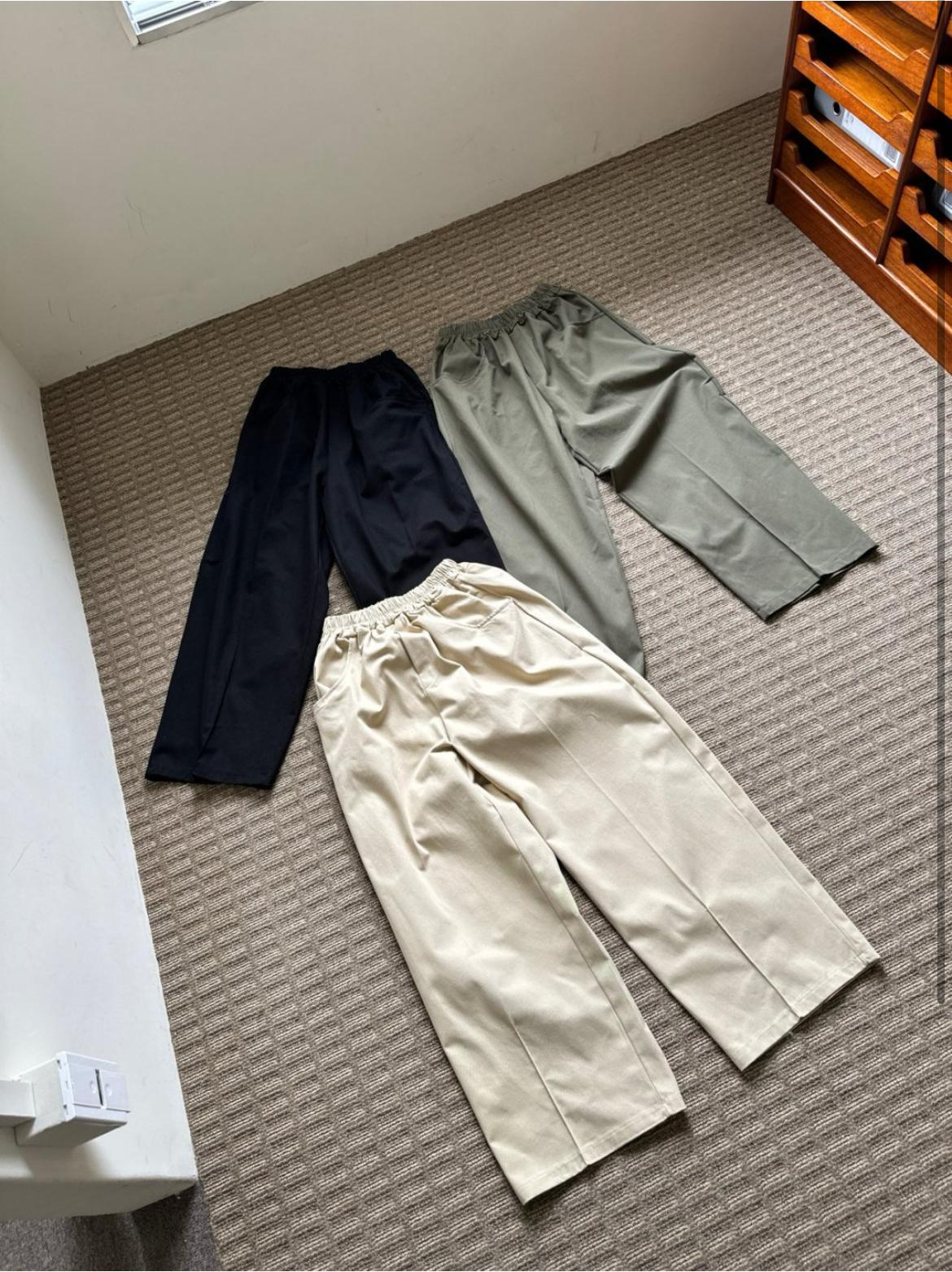 ウエストゴムセンタープレスワイドパンツ | 詳細画像12
