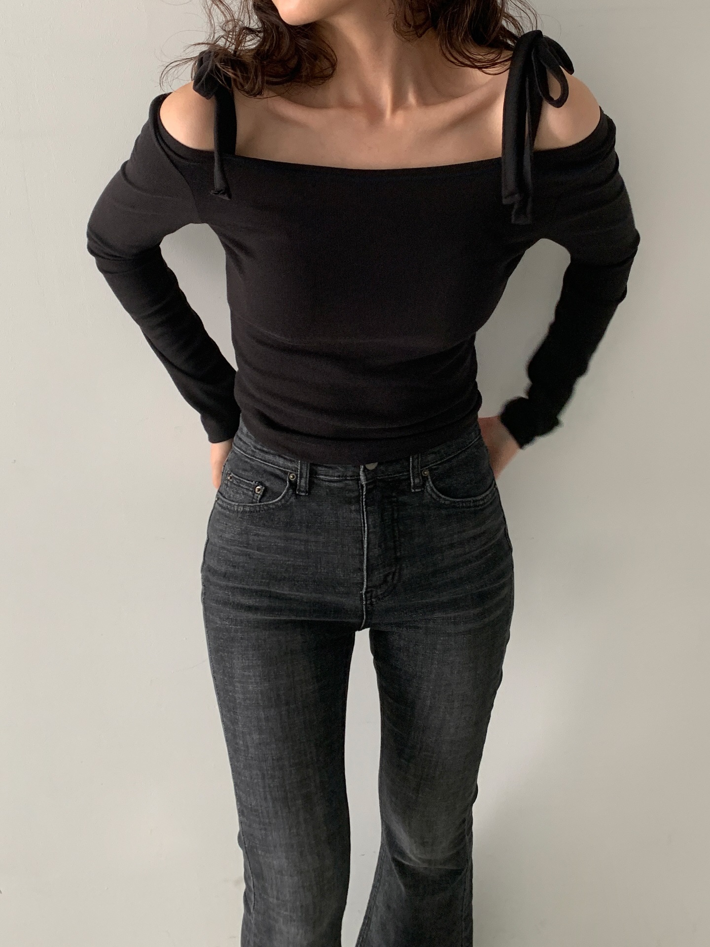 リボンオフショルダーTシャツ | 詳細画像6